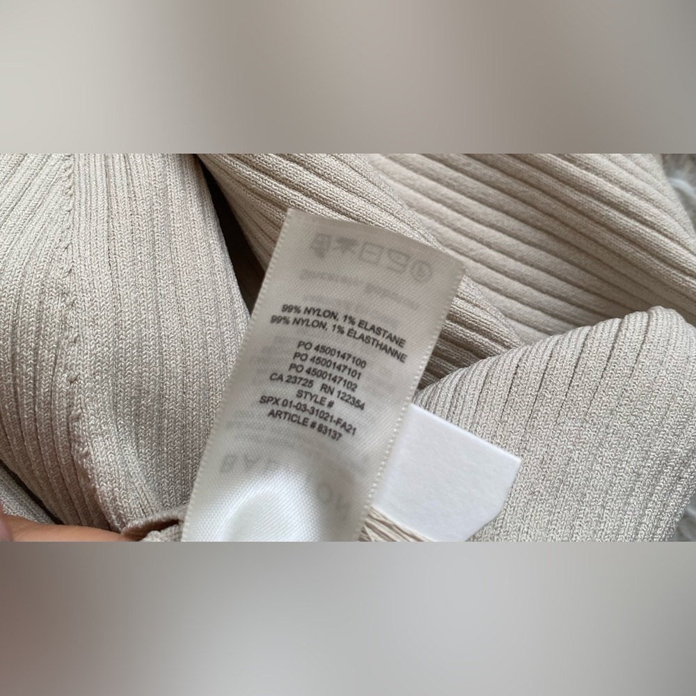 Aritzia Babaton Sculpt Knit Tie-Back Longsleeve - Picture 8 of 10